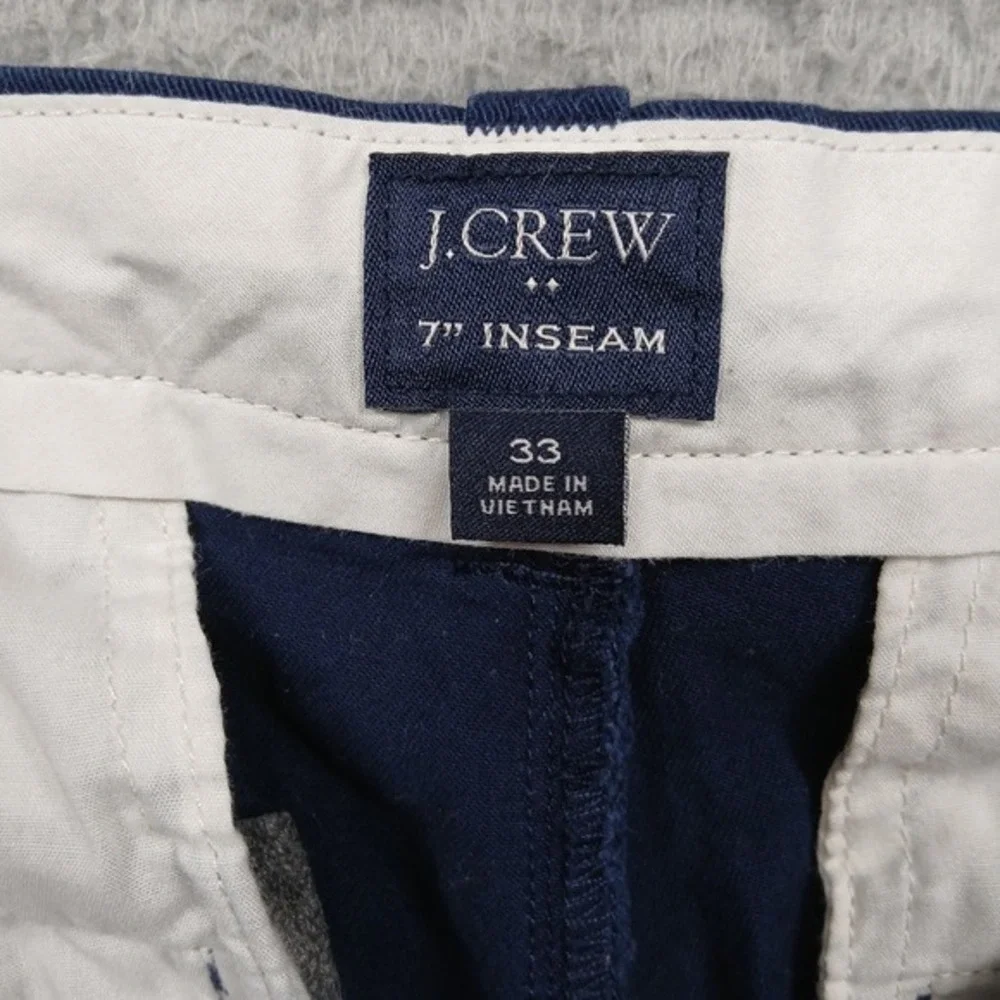 J.Crew Shorts Mens‎ 33 Navy Lobster Print Casual Chino 7 Inch Inseam